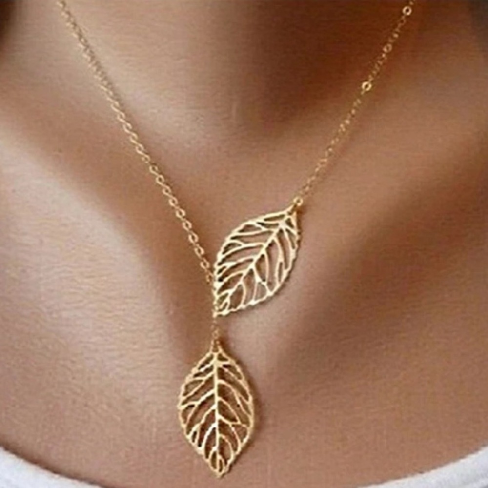 Double Leaf Necklace